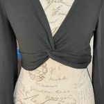 SheIn  Frenchy Womens Cropped Top Medium Long Sleeve Bohemian Boho Chic Festival Photo 5