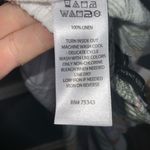 Tahari  Tropical Leaf Print Linen Wide Leg Pants - Tan Sage Lavender White - M Photo 7