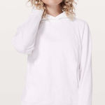 Lululemon  Scuba White Pullover Hoodie Sweatshirt Size 6 Raglan Sleeve Photo 0