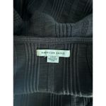 American Eagle  Ribbed Tank Top Charcoal Gray Zip Front Cropped Women's S Photo 2