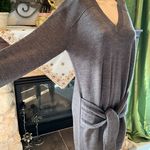 ALLSAINTS Gray Tricot V-Neck Sweater Dress S Photo 2