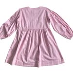 Anthropologie  Long Sleeve Denim Babydoll Mini Dress Size Large NWT Photo 2