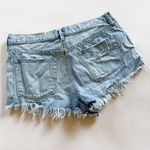We The Free Free People  Light Blue Distressed Jean Shorts size 30 Photo 1
