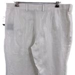 Ralph Lauren  Womens Trouser White Linen Glace Dress Pant Black Label Size 10 New Photo 3