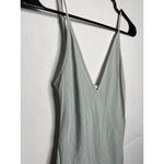 Wilfrid Aritzia Slip Dress Lace Trim Size XS Sage Green Sleeveless Midi Dress Photo 2