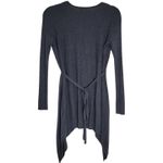 One World One World Gray Studded Knit Tunic Dress Long Sleeve Small Photo 1
