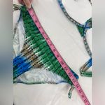 Rampage  multicolor halter style beaded‎ bikini, size medium Photo 9