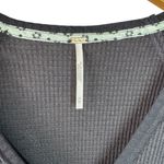 Free People  Auxton Mixed Print Wrap Top Black/Mint Floral Size Medium Photo 7