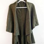 Anthropologie Shawl Vest by MOTH Olive / Army Green Two Arm Holes One Size GUC Photo 4