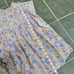 Love the Label Josepha Printed Smocked Short Sleeve Blouse Top Lavender XS Purple Photo 12