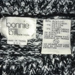 BONNIE and Bill New York vintage 80’s knit crewneck sweater size S / P Black Photo 2