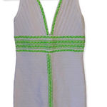 Bebe ‘Naya’ Green and White Bandage Mini Dress size S Photo 0