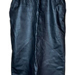 Vintage Bruno Giovanni Black Genuine Leather Midi Skirt Size undefined Photo 0