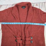 Fortune + Ivy  Raiden Tab Metallic‎ Button Detail Open Front Cardigan Rust M NIB Photo 6