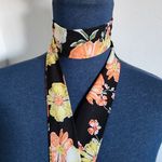 Vintage Floral Neck Scarf / Belt Orange Photo 2