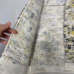 Carolina Herrera  open collarless white yellow black jacket Sz S Photo 5