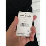 Free People  Solid Gold Ribbed Skirt Black L NWT Flared Knit Cozy Casual Photo 4