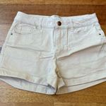 Forever 21  Light Tan / Cream Jean Shorts with Cuffed Hems and a Relaxed Fit EUC Photo 0
