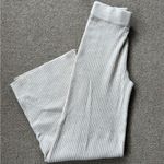 SheIn Cream Ribbed Knit Pants Photo 1
