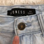 Princess Polly Lioness Rock Bottom denim shorts in blue Photo 4