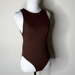 ZARA  Brown Scoop Neck Sleeveless Bodysuit Photo 2