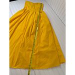 Revolve NWT  SWF Balconette Midi Dress in Spanish Sun Tube Strapless Smocked Sz L Photo 6