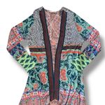 Soft Surroundings Soft Surroundings Draped Oversized Kimono Jacket Cardigan Floral Bohemian SZ M Photo 2