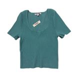 Madewell Ottoman Crop Sweater Tee Size S Turquoise Waters Short Sleeve Photo 1