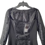 Black Halo  Crushed Velvet Square Neck NWTs size 2 Sheath Straight Dress Photo 1