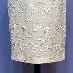 Maggy London  Cream Embellished Knee-Length Pencil Skirt Size 6 Photo 2