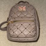 Badgley Mischka   Elegant Gray Quilted Backpack NWT Photo 2