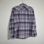Merona  Lavender Pink Plaid Button Down Collared Shirt Size Extra Large Photo 38