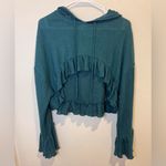 Urban Outfitters Out From Under NWOT Lizzie Ruffle Hooded Long Sleeves Top Size S Photo 1