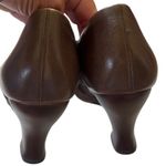 Maya Leather Genesis Open Toe Wedge Booties Grey Taupe Size 10 Wide Width Photo 4