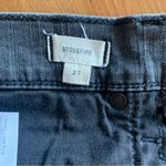 Madewell Stovepipe Straight Leg Cropped Frayed Raw Hem Jeans Size 27 Photo 3