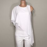 Karen Kane  asymmetrical white blouse. NWOT Photo 4