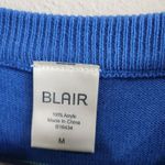 Blair  Multicolor Rainbow Striped Knit Sweater Acrylic Long Sleeve Size Medium Photo 4