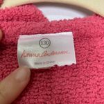 Hanna Andersson Pink Teddy Bear Zip Up Hoodie 130 Girls 8 Cardigan Sweater Fall Photo 1