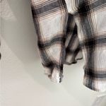 Dear John  Women’s Black and White Plaid Button Down Shirt Large Photo 3