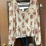 Boho Long Sleeved Print Blouse L Size L Photo 6