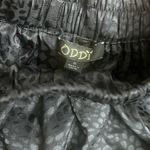ODDY Women’s Black Animal Print Mini Skirt with Ruffles Photo 3