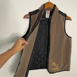 Disney Winnie the Pooh vintage sherpa quilted full zip brown vest size M Photo 6