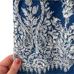 Free People  Carly Embroidered Top Blue‎ Small Hippie Lagenlook Boho Photo 5