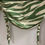 Pretty Little Thing Women's Green Zebra Print Jersey Tie Ruched Side Crop Top Sz 4 Photo 6