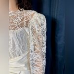 Dessy Creations Vintage Ivory Lace Tea Photo 7