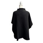 Frank & Eileen Audrey Funnel Neck Capelet Triple Fleece One Size OS Black Photo 3