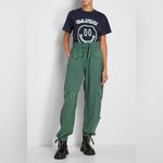Ganni  Paper Bag Waist Cargo Pants in Myrtle Size 38 US 6 Photo 4