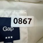 Gap  Sleeveless Puffer Vest Jacket Button Zipper Women’s Medium White Photo 10