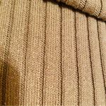 Chico's Metallic Sparkly Roll Neck L/S Ribbed Sweater Tan Gold SMALL Photo 1