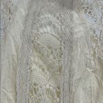 Entro Cream Mini lace boho sleeveless dress S flowy romantic feminine Swiss dot Photo 5